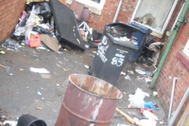 Rubbish in Collingwood Street.
