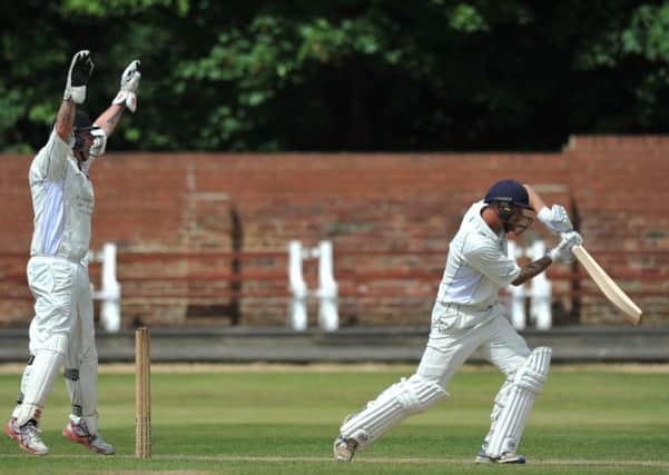 South Shields batsman Michael Dunn survives an appeal in Saturday's defeat at Eppleton. Picture by Tim Richardson.