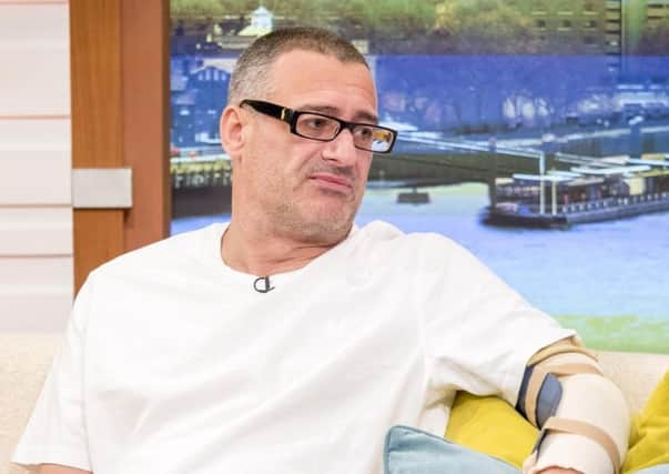 Roy Larner who has been dubbed the "Lion of London Bridge" after he fought terrorists carrying out an attack there on June 3. Photo by Ken McKay/ITV/REX/Shutterstock.