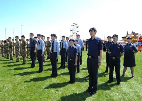 On parade at Seaburn Recreation Ground for last year's Armed Forces Day.
