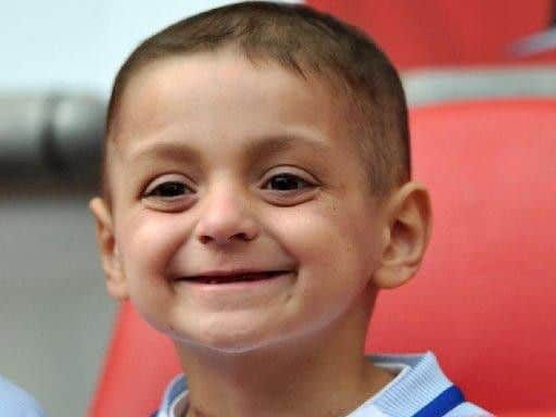 The song is ion honour of battling youngster Bradley Lowery.