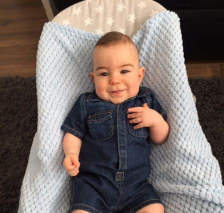 Nine-month-old Theo Dawes is doing well after being born 10 weeks premature.