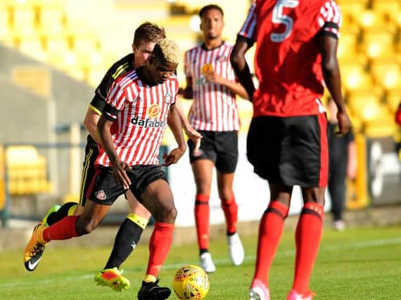 Didier Ndong in action for Sunderland.