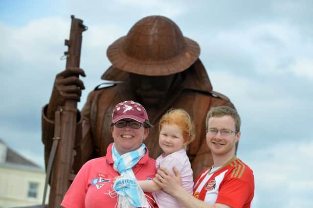 Rina de Boer with Ted's grandson James Routledge and great granddaughter Emily Routledge, 4.