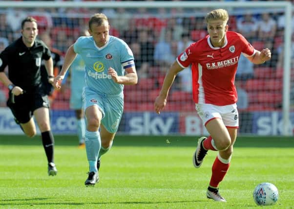 Lee Cattermole gives chase against Barnsley. Picture by Frank Reid