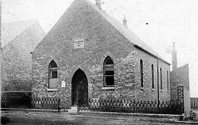 The first Stewart Street Church.