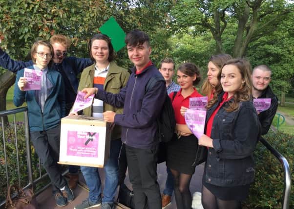 Members of Sunderland Youth Parliament are encouraging young people to vote in the Make Your Mark ballot.