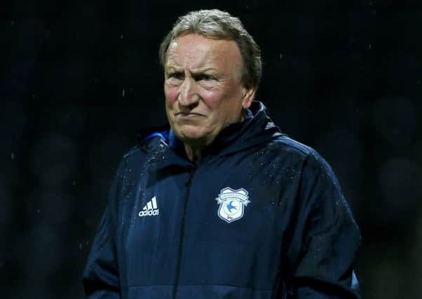 Cardiff City manager Neil Warnock during the Sky Bet Championship match at Deepdale, Preston. PRESS ASSOCIATION Photo. Picture date: Tuesday September 12, 2017. See PA story SOCCER Preston. Photo credit should read: Richard Sellers/PA Wire. RESTRICTIONS: EDITORIAL USE ONLY No use with unauthorised audio, video, data, fixture lists, club/league logos or "live" services. Online in-match use limited to 75 images, no video emulation. No use in betting, games or single club/league/player publications.