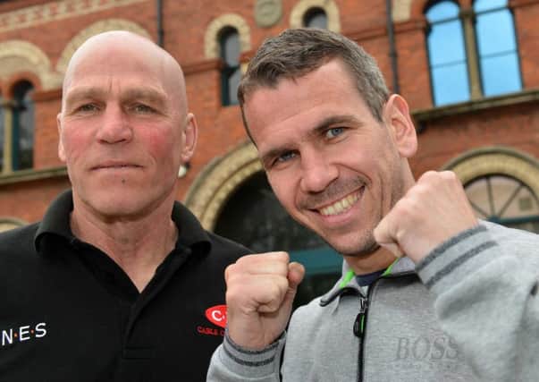 As strong a relationship as you will ever see in boxing, Martin Ward (right) with trainer Neil Fannan. Picture: Stu Norton.