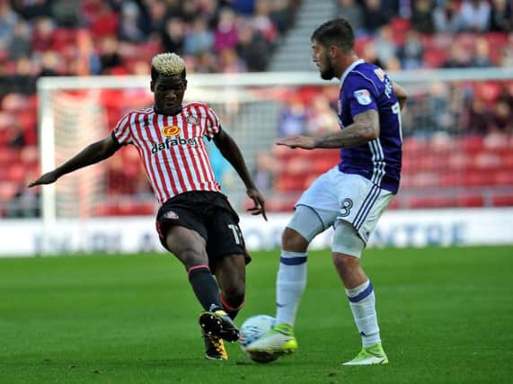 Didier Ndong in action for Sunderland AFC.