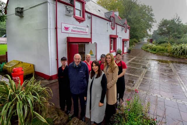 Pictured are the re-furbished Coach House Cafe in Barnes Park, Sunderland are l-r Stephen Robson, Councillor Peter Gibson ward councillor and chair of the West Area Committee, Allison Miller assistant cook, Councillor Rebecca Atkinson ward councillor and chair of Friends of Barnes Park, Willam Peverley, Gill Lawson Sunderland Care and Support Senior Operations Manager and Phillip Nichols.