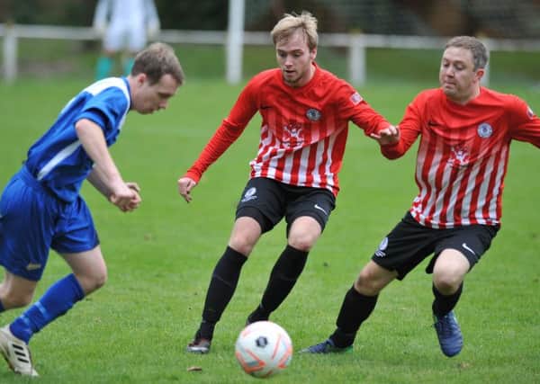 Silksworth CW (red) battle against Hartlepool on Saturday. Picture by Tim Richardson