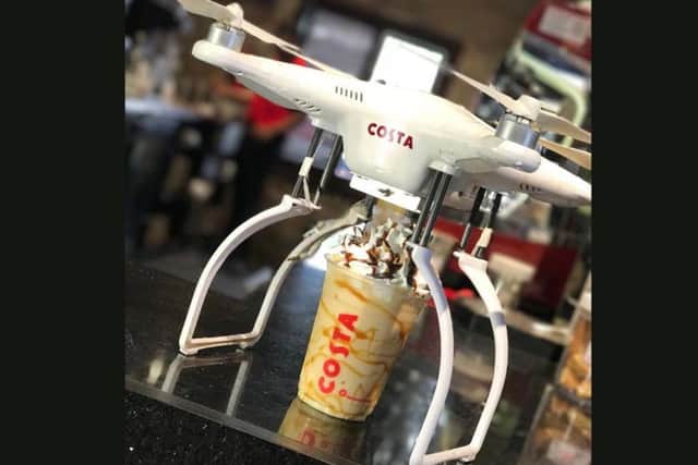 Costa's coffee copter