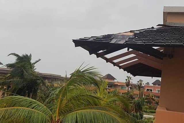Damaged caused by Hurricane Irma.