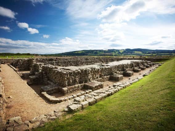 Picture issued by Historic England of the Roman Town of Corbridge. Illegal treasure hunters have caused damage to the important site in Hadrian's Wall country.