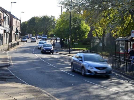 The scene of last night's hit and run collision in Hylton Road