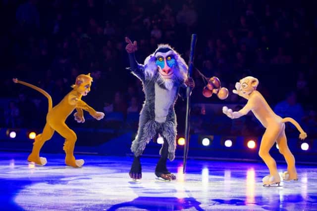 The story of The Lion King is brought to life in Disney On Ice: Passport To Adventure