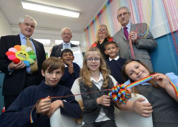 Springwell Village Primary School new rainbow senory room with help from Durhams Freemasons