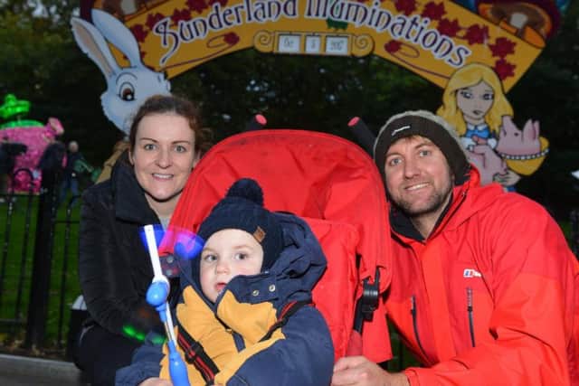 The event is great for families. Parents Leanne and Gaving Collin with son Noel, two.