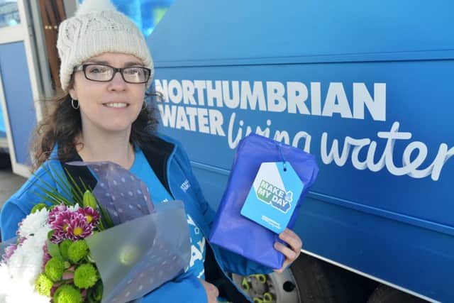 Front Northumbrian Water customer engagement manager Debbie Mitchell
