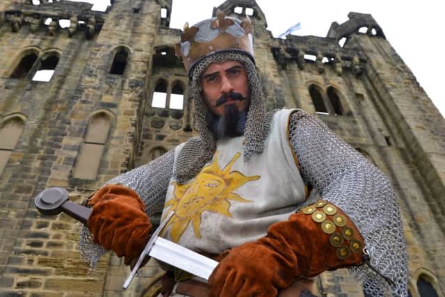 king Arthur played by Bob Harms from the Spamalot tour.