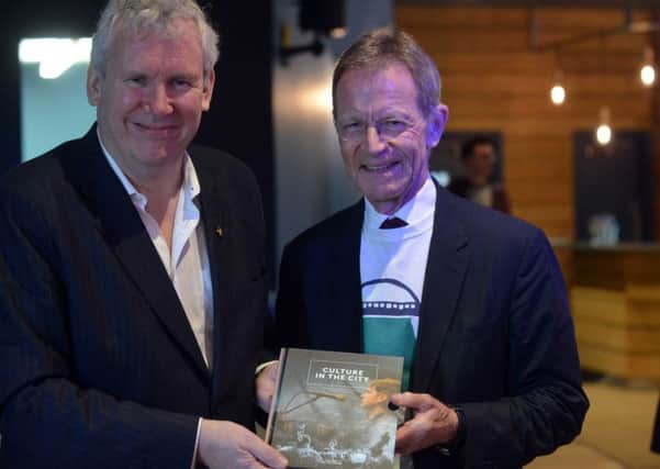Culture In The City book launch
Editor Paul Callaghan and Chairman of the Arts Council England Sir Nicholas Serota (R)