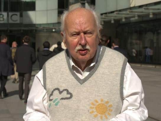 Thirty years on Michael Fish is looking to "clear his name". Picture: PA.