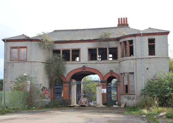 Former Doxford Shipyard gatehouse.