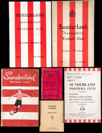 Six Sunderland publications which are set to go under the hammer.
