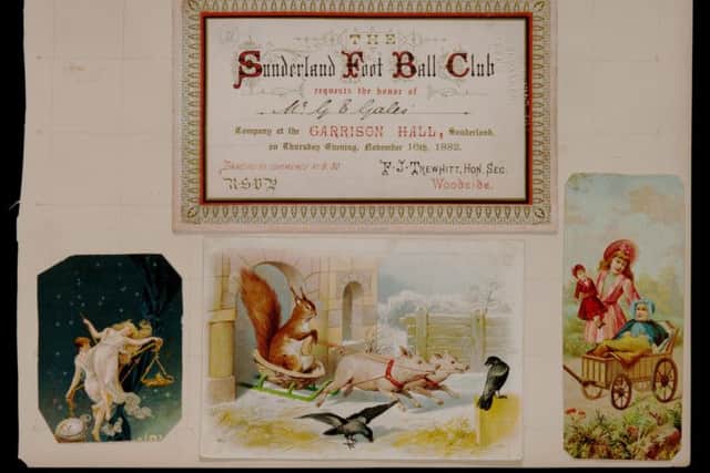 A printed invitation from FJ Trewhitt,
honorary secretary of Sunderland, on November 16, 1882.