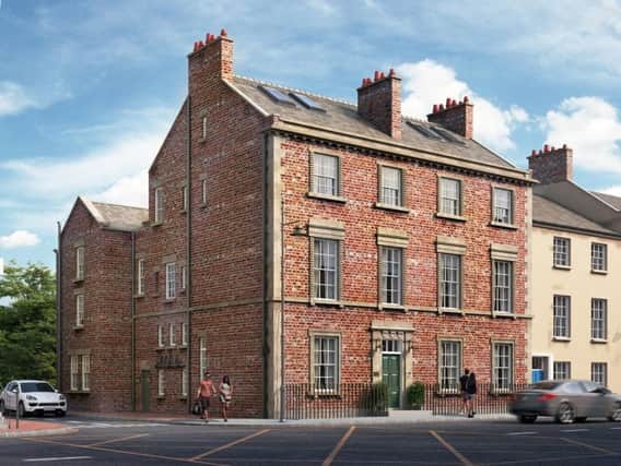 A Grade II listed building in Old Elvet which is being converted into apartments.