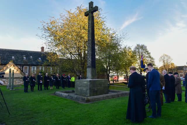 A service was held to launch the garden, which will in place until November 13.