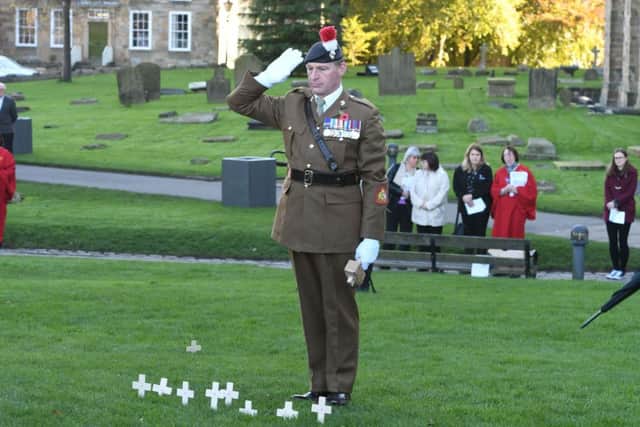 The dedication of the Royal British Legion Garden of Remembrance at Durham Cathedral.