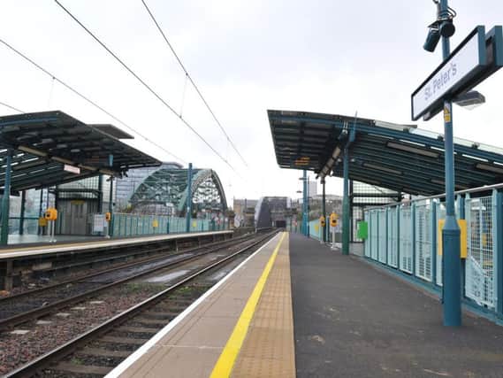 A deserted St Peter's station yesterday