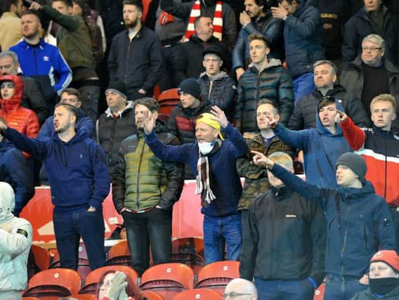 Sunderland fans during the club's last visit to Middlesbrough in April.