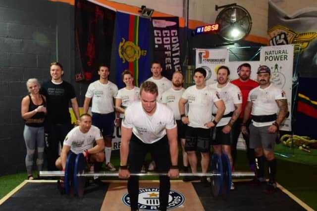 Serving and ex-servicemen and women taking part in the challenge to lift four times the weight of the Angel of the North.
