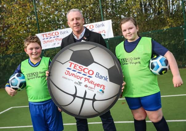 Kevin Ball at the Tesco Bank event yesterday.