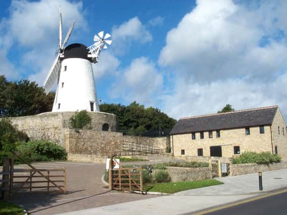 Fulwell Mill in 2001, before the damage