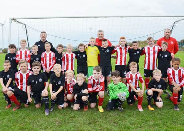 Sunderland Primary Schools Boys and Wirral Under-10s join up prior to their recent friendly match