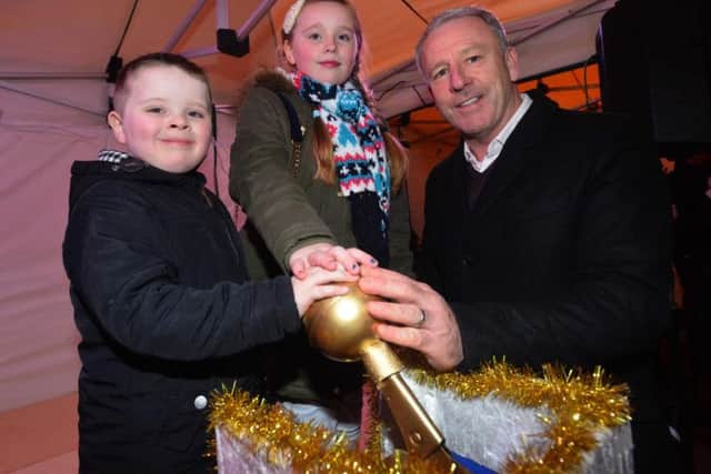 Kevin Ball switched on the Christmas lights in Pallion last year.