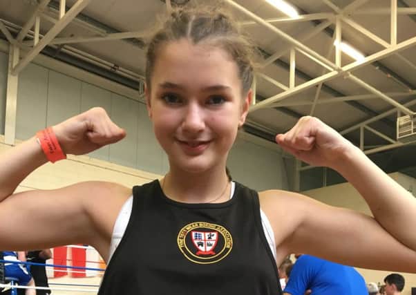 Amelia New is winning matches just a year after taking up boxing.