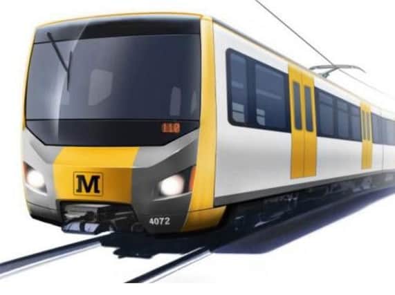 Artist's impression of how new Metro trains may look