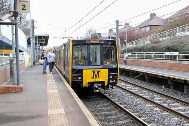 A Metro train.