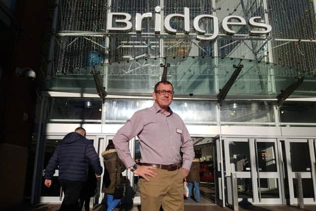 Centre director Andy Bradley predicts 60,000 shoppers will visit The Bridges today.