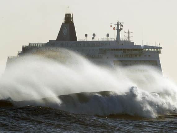 A choppy North Sea this morning as the DFDS King Seaways arrives at the mouth of the Tyne, as parts of Britain woke to another icy morning after biting temperatures hit overnight. Pic: PA.