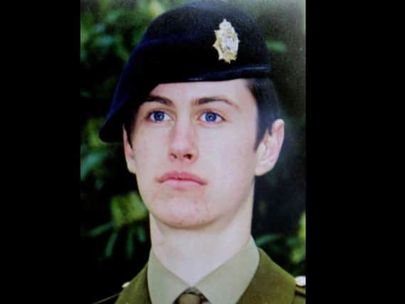 Private Geoff Gray, who was found dead at the Deepcut Barracks in September 2001.