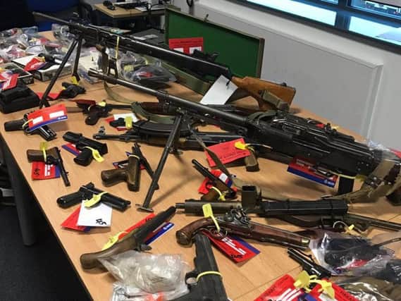 Weapons handed in to Northumbria Police in a two-week firearm surrender.