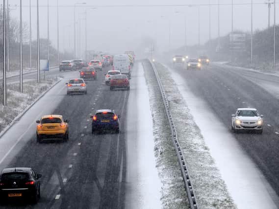 A previous wintry day on the A19