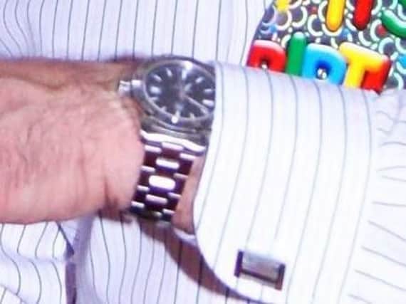 A watch which was stolen in a house raid.