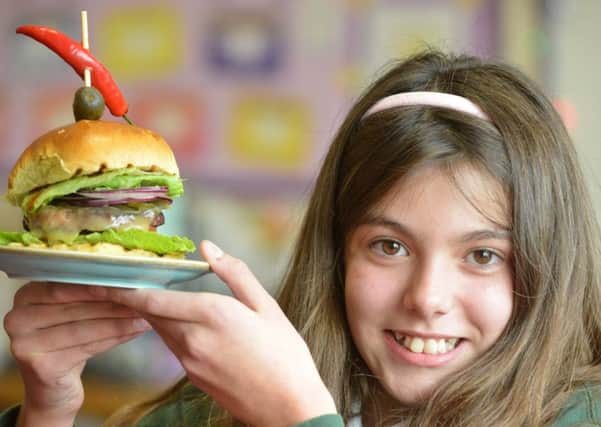 Hill View Academy pupil Abigail Dobson, 10 healthy burger winner